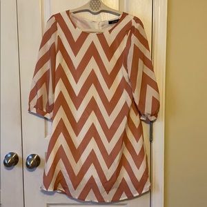 Pink chevron dress
